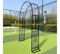 Pergola Ad Arco Da Giardino Con Base, Grande Tunnel Ad Arco Verde, Facile Da Assemblare, Arco Da Matrimonio Per Cerimonia Per Giardino, Prato, Patio, Cortile(Nero,1.4 * 2.30m/4.6 * 7.5ft)