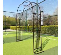 Pergola Ad Arco Da Giardino Con Base, Grande Tunnel Ad Arco Verde, Facile Da Assemblare, Arco Da Matrimonio Per Cerimonia Per Giardino, Prato, Patio, Cortile(Brown,2.6 * 2.30m/8.5 * 7.5ft)