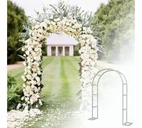 Pergola ad arco da giardino in metallo, traliccio per piante rampicanti, elegante supporto per matrimoni, feste, eventi e decorazioni per esterni, ideale per giardini e giardini