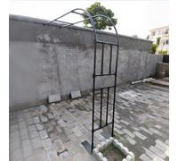 Pergola ad Arco in Metallo, Traliccio a Mezzo Arco per Rose, Viti e Piante rampicanti, Supporto per Arco per Matrimoni, Traliccio a Tunnel da Giardino (180x240x40 cm / 5,9x7,9x1,3 Piedi)