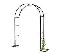 Pergola ad arco per rose da giardino, 200 x 230 cm, struttura in metallo, traliccio per rampicanti e piante rampicanti, supporto decorativo per esterni, perfetto per vialetti e matrimoni