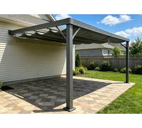 Pergola addossata per terrazza Alicante 3x5 antracite Garden Point