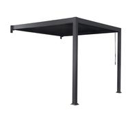 Pergola addossata per terrazza Lagos 3 x 4 m Garden Point antracite