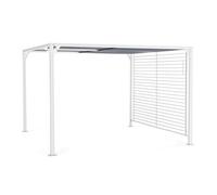 Pergola Alluminio 3x3,6 m Gazebo Tettuccio Scorrevole Noah Bianca Bizzotto