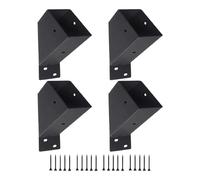 Pergola Angolare Staffe, 45 gradi Staffe, 7.25in Heavy Duty Braces, Shelf Support Hardware, Autentico Metal Construction for 4 Pezzi, Beam, Connector, Installation Use
