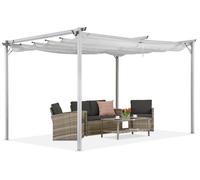 Pergola bianca da terrazzo La Palma 3x4m Garden Point