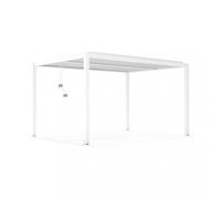 Pergola Bioclimatica 3x4 m in Alluminio Bianco