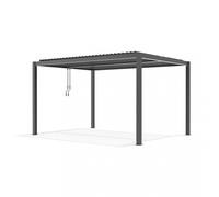 Pergola Bioclimatica 3x4 m in Alluminio Grigio scuro
