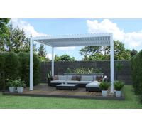 Pergola bioclimatica 3x4 mt in alluminio con lamelle orientabili manualmente Solarium