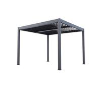 Pergola Bioclimatica Atena 100 in Alluminio Grigio - 3x3x2,5 m