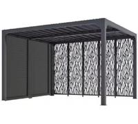 Pergola bioclimatica Foresta gazebo in alluminio, apertura manuale, 360x300 con