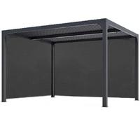 Pergola bioclimatica Foresta gazebo in alluminio, apertura manuale, 360x300 con