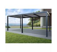 Pergola bioclimatica in alluminio Solanum Twin 300x600xH240 cm antracite Antracite