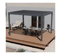 PERGOLA BIOCLIMATICA MOTORIZZATA OMBRÉA "ELMO" CON ILLUMINAZIONE ANTRACITE 39...