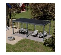 PERGOLA BIOCLIMATICA MOTORIZZATA OMBRÉA "ELMO" IN ALLUMINIO ANTRACITE 598X29...