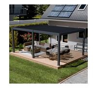 PERGOLA BIOCLIMATICA MOTORIZZATA OMBRÉA "ELMO" IN ALLUMINIO ANTRACITE 604X40...