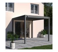 PERGOLA BIOCLIMATICA OMBRÉA "VS" IN ALLUMINIO ANTRACITE 308X308X257 CM