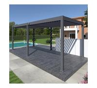 PERGOLA BIOCLIMATICA OMBRÉA "VS" IN ALLUMINIO ANTRACITE 599X308X257 CM
