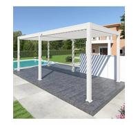 PERGOLA BIOCLIMATICA OMBRÉA "VS" IN ALLUMINIO BIANCO 599X308X257 CM