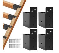 Pergola Brackets, 4 Pieces Heavy Duty Gazebo Hardware Kit, 1.6 Inches Easy Install & Standard Tools, Gardening Supplies for Garage, Home, Outdoor Shed, Deck, Buildings, Greenhouse
