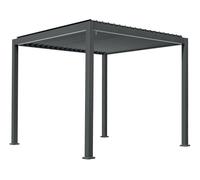 Pergola da Giardino 3x3m in Alluminio Antracite
