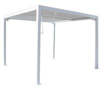 Pergola da Giardino 3x3m in Alluminio Bianco