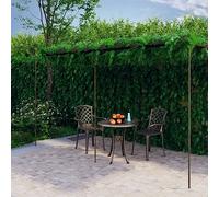 Pergola da giardino in ferro battuto marrone antico, 6 x 3 x 2,5 m, gazebo per piante rampicanti come rose, edera e clematide, ideale per patio o terrazzo, portando ombra