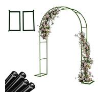 Pergola da giardino in metallo, pergola ad arco per rose, traliccio in ferro battuto per piante rampicanti, decorazione per matrimoni verdi, supporto per vite all'aperto, struttura da giardino