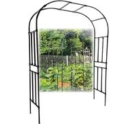 Pergola da Giardino in Metallo Regolabile, Resistente alle Intemperie, 120-320 cm, Ideale per Piante Rampicanti, Matrimoni ed Eventi all'Aperto