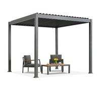 Pergola da terrazza autoportante Lagos 4 x 4 Garden Point antracite