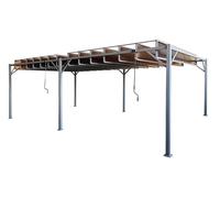 Pergola da terrazzo antracite Paros 3x6m Garden Point