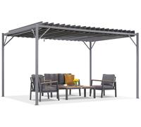 Pergola da terrazzo antracite Tasos 3x4m Garden Point