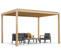 Pergola da terrazzo autoportante Lagos 3x4 in legno Garden Point