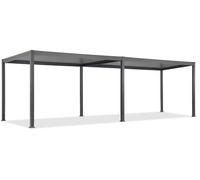 Pergola da terrazzo autoportante Lagos 3x6 con tapparelle laterali Garden Point antracite da 3 m