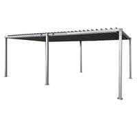 Pergola da terrazzo Garden Point Madera antracite 3x6m con tende laterali lunghe 3m