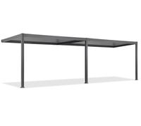 Pergola da terrazzo Lagos 3x6 a parete con 2 tapparelle per lato 6m Garden Point antracite