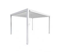 Pergola Esterno Doppia Lamella 3x3x2,4 mt Bianco