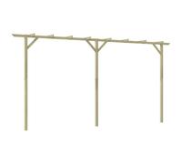 Pergola in legno, 410 x 40 x 203 cm, per giardino | pino impregnato, resistente alla muffa, supporto per rose e tralicci, montaggio facile