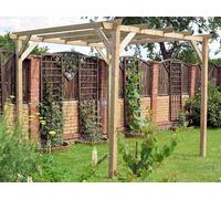 Pergola In Legno Impregnato Eco 3,00 X 3,00 X 2,40 M