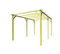 PERGOLA IN LEGNO IMPREGNATO CAR PORT GAZEBO CM. 300X500