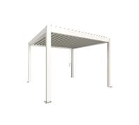 Pergola in metallo Biohort 3,5 m x 3,5 m Bianca Bianco
