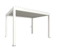 Pergola in metallo Biohort 4 m x 3 m bianca Bianco