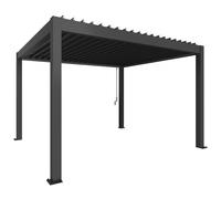Pergola in Metallo Biohort 4x3.5 m Grigio Scuro Metal