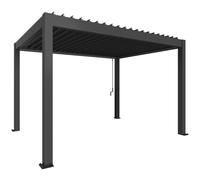 Pergola in Metallo Biohort 4x3 m Grigio Quarzo Metal