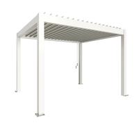 Pergola in metallo Biohort bianco 367,5x312x264 cm Bianco