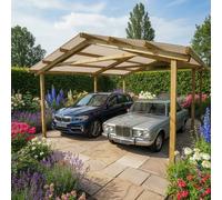 Pergola Legno a Capriata 4,5x5.5m Pino Autoclave Sunwood - Struttura Giardino