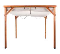 Pergola legno beige 320 x 380 cm VILLAROSA