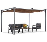 Pergola marrone per terrazza La Palma 3x3 m Garden Point