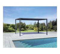 Pergola New Mexico In Alluminio E Acciaio 3x4 mt Antracite Greenwood