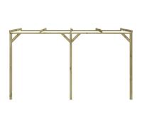 Pergola per terrazza, 2 x 4 x 2,2 m, in legno di pino, robusto pergola in legno per giardino, terrazza e garage, marrone impregnato